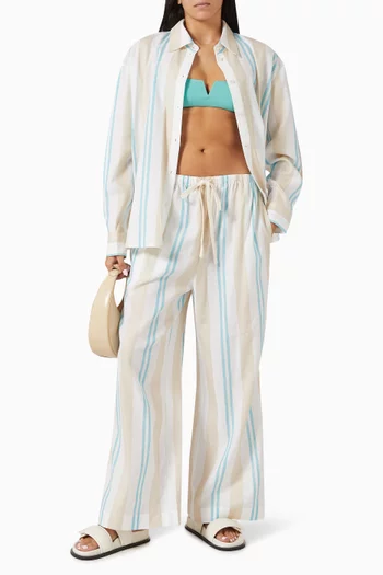 Arezzo Classic Stripe Shirt in Cotton-blend