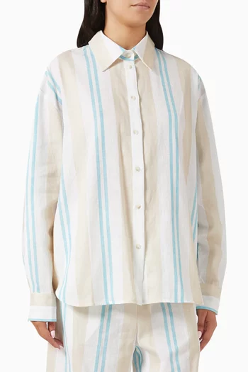 Arezzo Classic Stripe Shirt in Cotton-blend