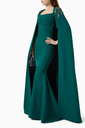 فستان سهرة عايشا بكاب