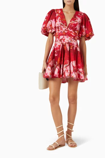 Tuhi Mini Dress in Cotton-blend