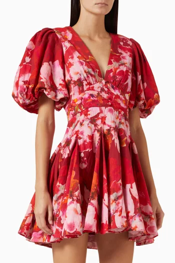 Tuhi Mini Dress in Cotton-blend