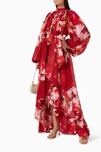 Tuhi High-low Dress in Organza-blend