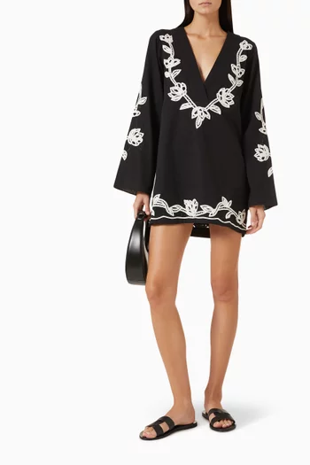 Daha Floral-embroidered Kaftan