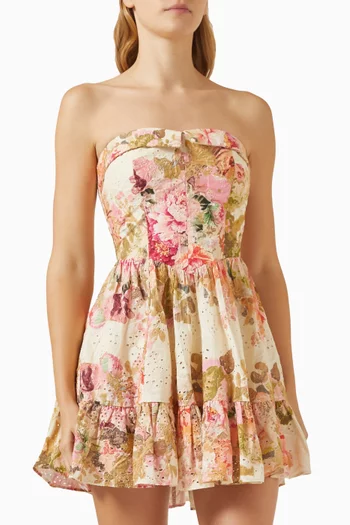 Floral-print  Mini Dress