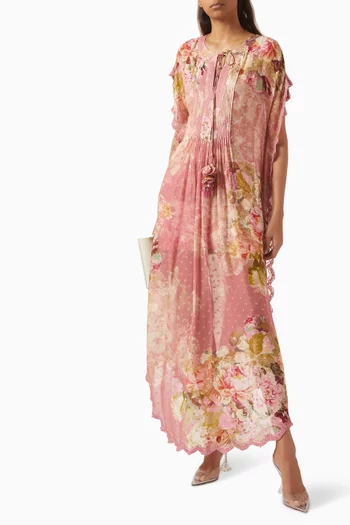 Sama Floral-print Kaftan