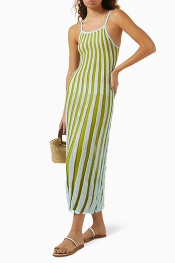The Kaylee Midi Dress in Viscose-blend
