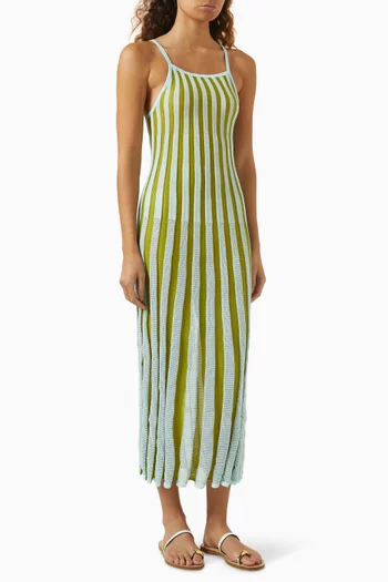 The Kaylee Midi Dress in Viscose-blend