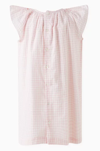 Carmella Smocked Dress in Organic Cotton