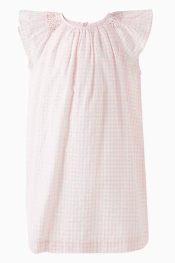 Carmella Smocked Dress in Organic Cotton