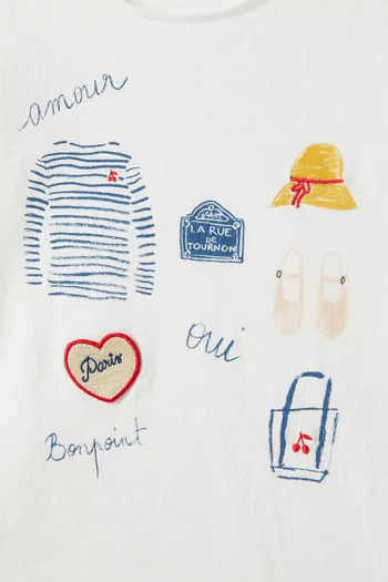 Aada Graphic T-shirt in Cotton