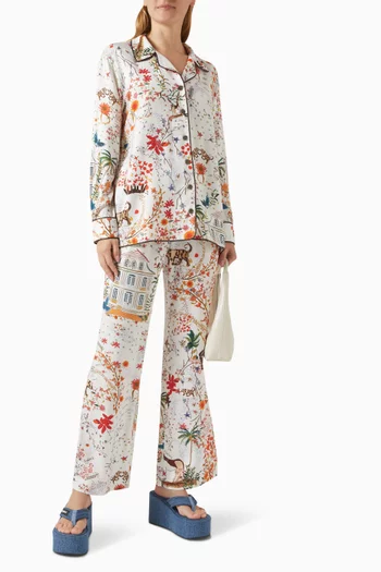Eras Printed Shirt in Silk