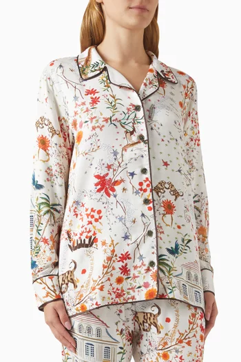 Eras Printed Shirt in Silk