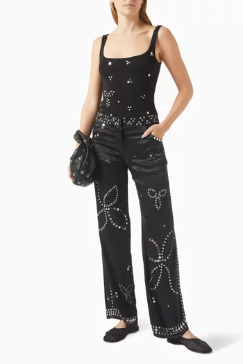 Dasne Top in Embellished Crepe