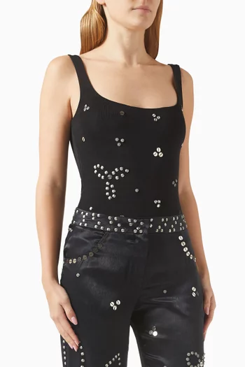 Dasne Top in Embellished Crepe