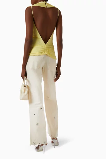 Klena Embellished Top in Jersey