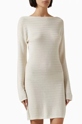 فستان نيكي قصير منسوج