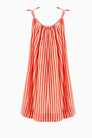 Eloise Striped Dress in Crepe