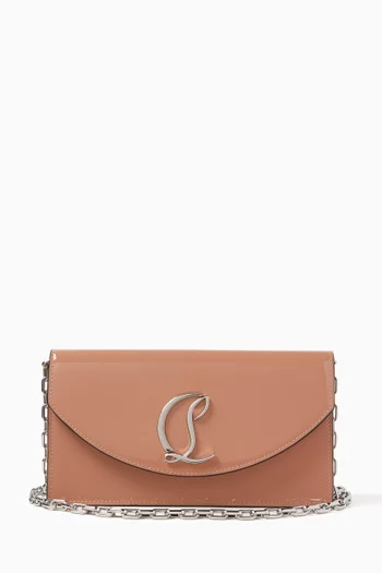Loubi54 Clutch in Patent Leather