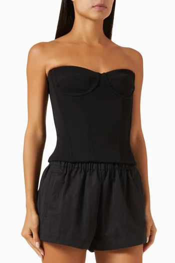 Semi Matte Bustier in Nylon-blend