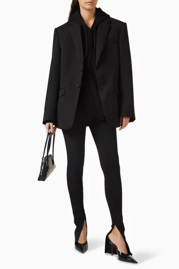 Oversized Zip Hoodie in Cotton