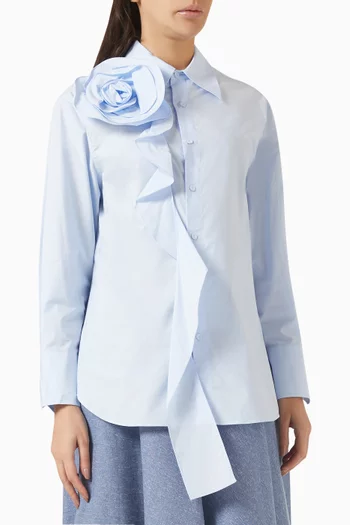 Ketch Rose Shirt in Cotton-poplin
