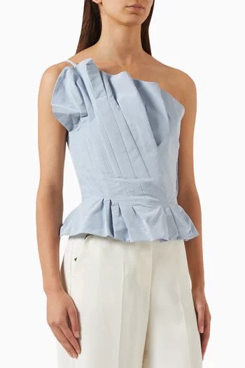 Dorina One-shoulder Top in Taffeta