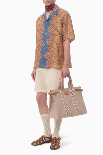 Voyage Imaginarie Bowling Shirt in Linen