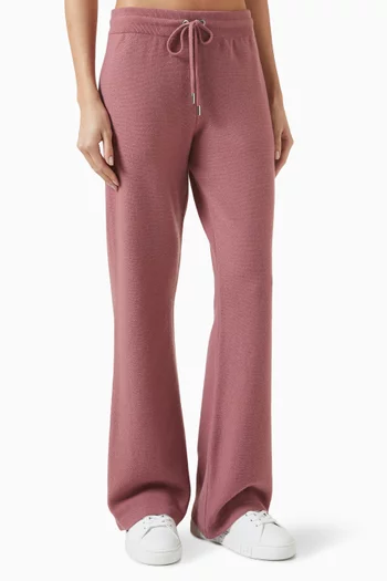 Wide-leg Sweatpants in Wool Cashmere-blend