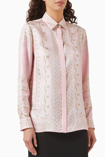 Barocco-print Shirt in Silk