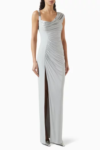 Medusa '95 Draped Gown in Jersey