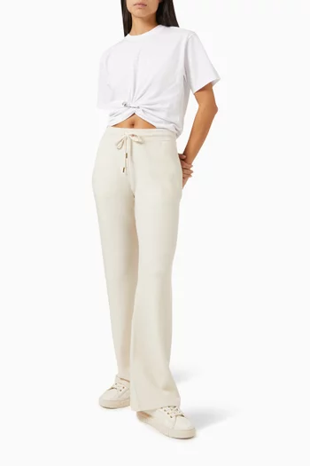 Drawstring Pants in Wool-cashmere