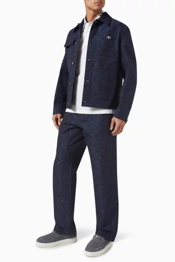 Barocco Jacquard Carpenter Jacket in Cotton