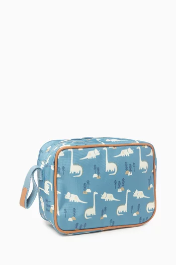 حقيبة للعناية الشخصية بنقشة ديناصور 