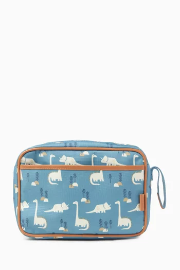 حقيبة للعناية الشخصية بنقشة ديناصور 