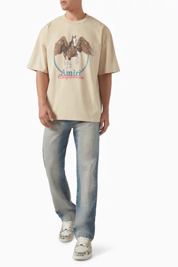 Vintage Wash Pegasus T-shirt in Cotton