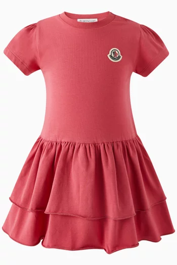 فستان كشكش بنمط تي شيرت