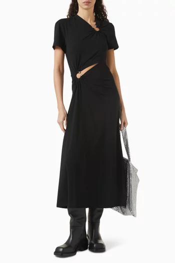 Piercing Maxi Dress in Jersey
