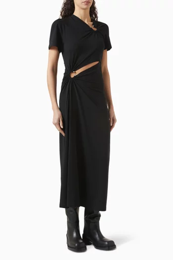 Piercing Maxi Dress in Jersey