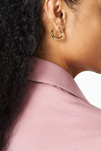 Contour Stud Earrings in Gold