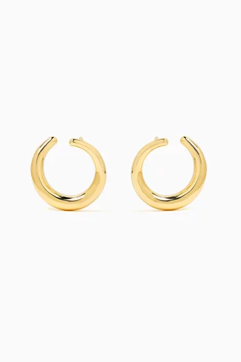 Contour Stud Earrings in Gold