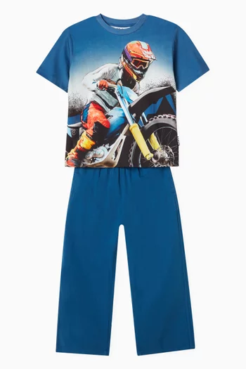 Graphic Print T-Shirt in Cotton