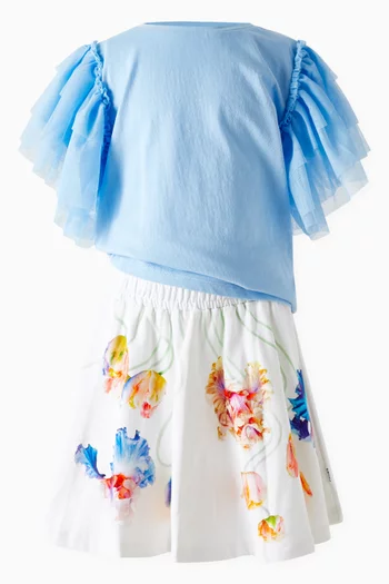 Barbera Frilly Skirt in Cotton