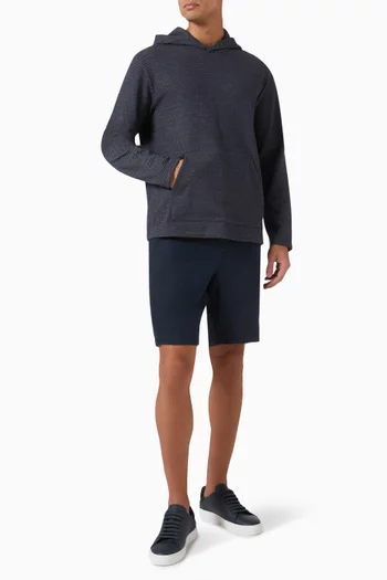 Crosshatch Birdseye Hoodie in Cotton-blend