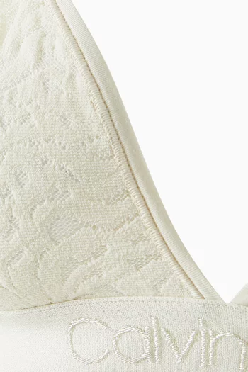 Unlined Triangle Bra in Lace