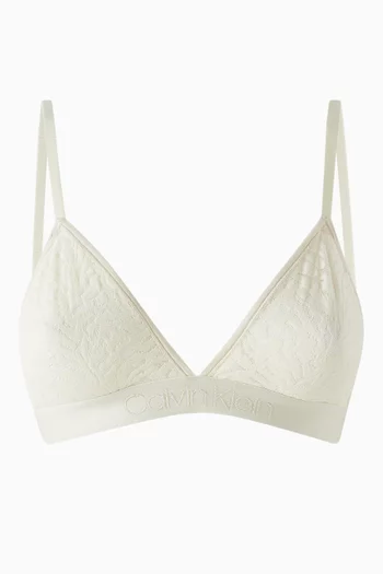 Unlined Triangle Bra in Lace