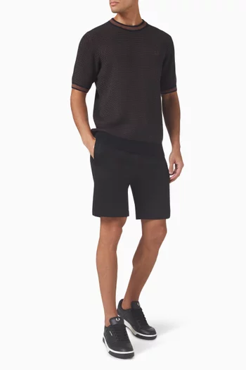 Textured T-shirt in Knit