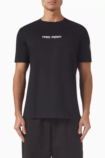 Double Branded Graphic T-shirt in Cotton