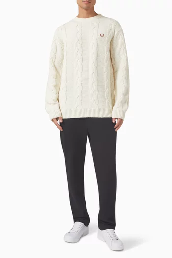 Chunky Sweater in Cable Knit