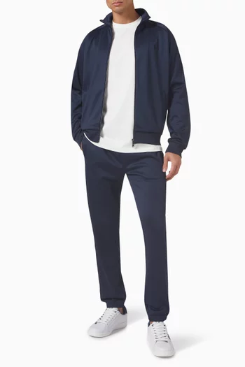 Taped Track Jacket in Cotton-blend