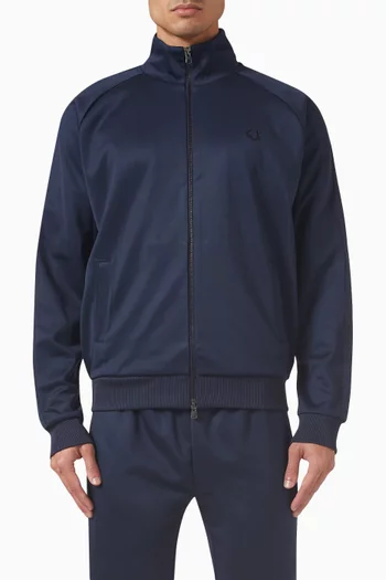 Taped Track Jacket in Cotton-blend